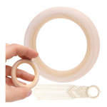 DIY wooden circle - 50x8mm - macramé hoop