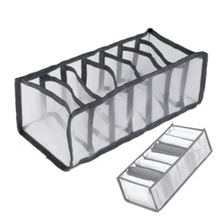 Organizer na bieliznę - 7 przegródek - wkład szuflady -  składany - materiałowy