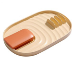Spoon and lid stand - pale pink - kitchen drainer under spoon
