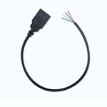USB socket with 30cm cable - USB power cable