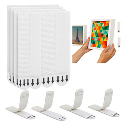 Self-adhesive Velcro for Hanging Pictures 12 Pieces 16x46mm Mounting Strips