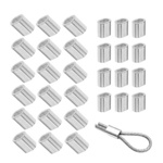 Steel Cable Clamp - Loft Fastening - For 1mm Aluminum Wire 100pcs