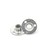 Lock nut M10 10x27.5x1.5 with flange - 3-hole for screwing on