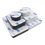 Double-sided micro-rubber with adhesive 2mm fi-25mm black - 3M - self-adhesive foam pad