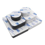 Double-sided microgum with adhesive 2mm 40x40mm black - 3M - self-adhesive foam pad