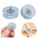 Silicone Furniture Leg Pad with Screw - Round ⌀24