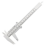 Mini plastic caliper 0-150 mm - white - measuring tool