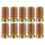 Wood double-threaded coupler M6x20mm - 10pcs - Furniture tab - Screw - Nut