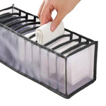 Linen organizer - 11 compartments - drawer insert - folding - fabric