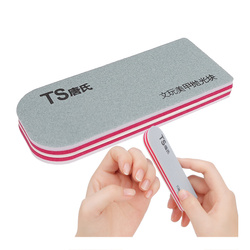 Bloczek polerski - płaski - czerwony - pilnik do paznokci