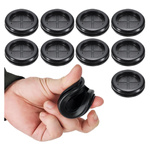Rubber plug - for 22mm hole - black - 10pcs