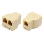 Telephone splitter - RJ11 - 2 sockets - connector