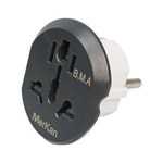 Universal European Adapter Power Adapter - EU AU UK USA Plugs To EU with Ground