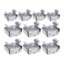 Cage nut - M6 - cage - rack fastener - 10 pieces