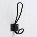 Double wall hanger - black A2750 - Metal coat hook