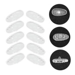 Set of corrugated replacement nose pads 7.5x14.2mm for glasses - 5 pairs - silicone nose pads.