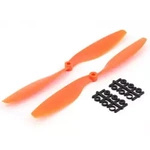 Śmigła GEMFAN 10x4,5 CW/CCW - orange - para śmigieł 1045