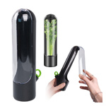 Herb and Vegetable Storage Container Black Standing Organizer 25x6.5cm