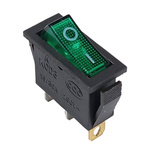 Key switch KCD3-101N - ON/OFF - 3 PIN - green