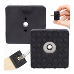 Anti-slip pad for chair black N3 30x30x10mm - furniture legs for screw
