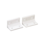 Corner connector for furniture 22x38mm - white - Furniture bracket - Angle support
