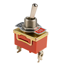 Przełącznik dźwigniowy - E-TEN1021 - 15A - 250V - 2-pozycyjny - 2 pin