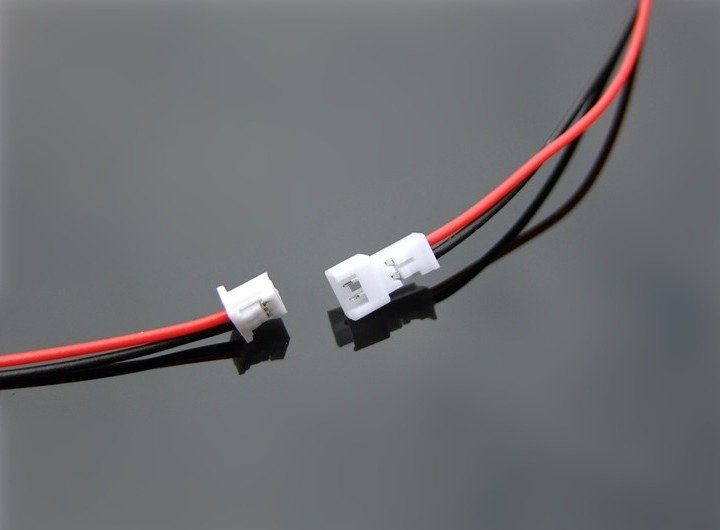 Wtyk Micro JST z przewodem 120mm - 2 PIN raster 1.25