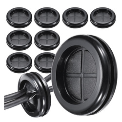 Rubber plug - for 20mm hole - black - 10pcs