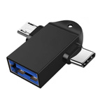 Adapter - Przejściówka - USB typ C na USB - stalowy - OTG