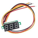 DC voltmeter 4.5-30V - 0.28' - LED red - without case