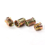 Mufa do drewna dwugwintowa M6x15mm - 10szt - Wypustka meblowa - Wkręt - Nakrętka