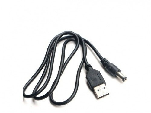 Przewód USB typu A - DC5.5 x2.1mm - kabel zasilający - 100cm