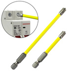 Magnetic bit for electrical connectors - cross - 65mm - screwdriver bit - pozidriv