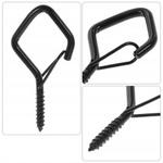 Screw-in eye hook type Q - 7cm - with buckle - handle with eyelet