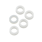 Flat silicone gasket 19/10.5mm - 5-piece - for washing machine hose - shower - faucet
