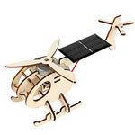 Helicopter with Solar Panel - DIY Auto - Wooden Educational Toy