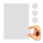 Double-sided micro-rubber with adhesive - 200pcs -1.5mm fi-10mm white - 3M - self-adhesive foam pad