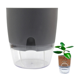 Pot with Irrigation System 8.2cm Grey Automatic Watering Harmony