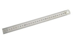 Metal ruler 30 cm - 12 inches - 0.35mm - double-sided - precision