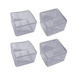 Protective caps for furniture legs 20x20mm - 4 pcs - Silicone cover for legs