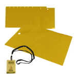 Badge Pass Cover Card Case Orange Neon 10pcs