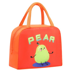 Thermal Lunch Bag Orange Pear Box