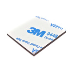 Double-sided microgum with adhesive 2mm 30x30mm black - square - 3M - self-adhesive foam pad