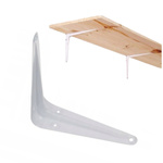 Shelf bracket - white - 250x300mm - steel angle bracket