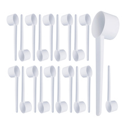 Plastic deep teaspoon - measuring cup - 5g - disposable