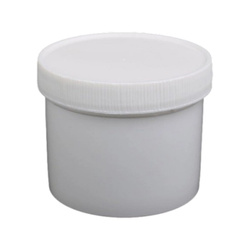 Pojemnik Zakręcany PP - 250ml - Biały - Okrągły