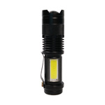 Latarka mini LED COB SK68 - Aluminiowa - ładowana na usb - światło boczne - kieszonkowa