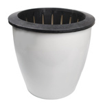 PATIO Self Watering Pot - 22cm White Plastic Pot