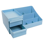 Cosmetics Organizer Toilet Desk Box With Drawers Blue