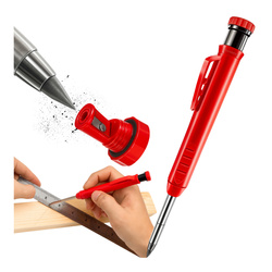 Construction Automatic Carpenter Pencil With Sharpener Marker